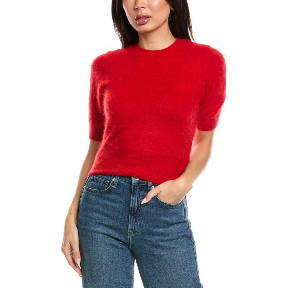 Brodie Cashmere Womens  Brushed Middleton T-Shirt, Blue